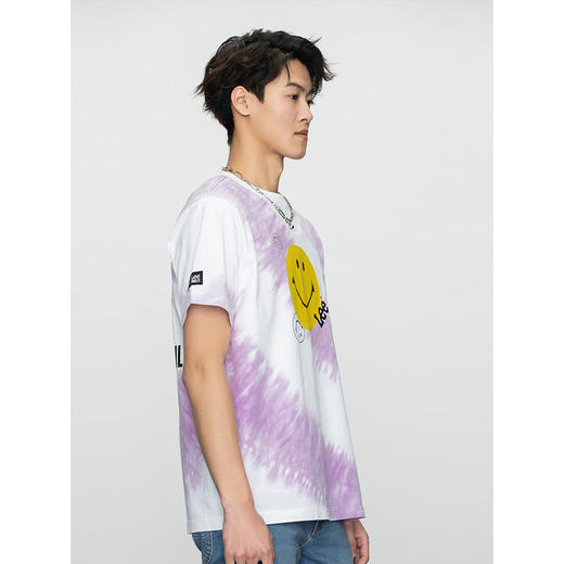 【Smiley®联名】Lee22春夏新品舒适扎染多色男短袖T恤LMT001626 商品图3