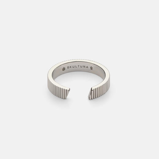 订购8周到｜Skultuna-Ribbed-棱纹 戒指（银色）［瑞典设计师］ 商品图0