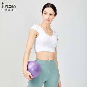 IYOGA运动健身衣春夏季瑜伽服t恤女短袖跑步性感速干紧身吸湿透气上衣BRA065
