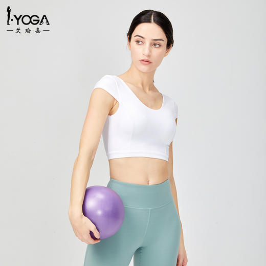 IYOGA运动健身衣春夏季瑜伽服t恤女短袖跑步性感速干紧身吸湿透气上衣BRA065 商品图0
