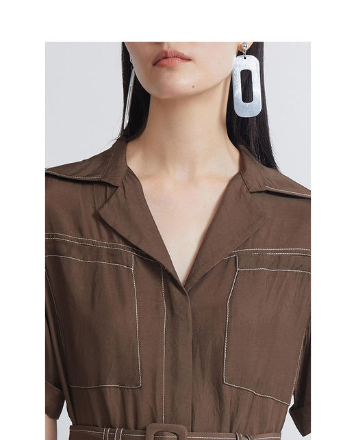 INSUN恩裳恩裳2022夏季新款商务通勤气质时尚连体裤9C32220500 商品图3