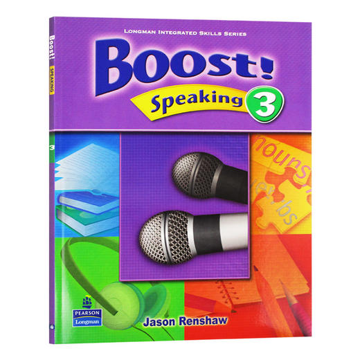 培生朗文中学英语教材 口语分级强化训练3 英文原版 Boost Speaking L3级 口语练习技能培训学生用书 小学中高年级 初中 英文版 商品图0