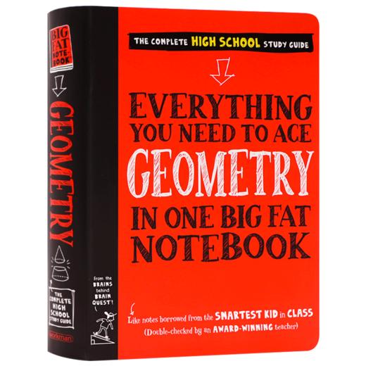 美国少年中学生优等生学霸超级笔记 几何学 英文原版 Everything You Need to Ace Geometry in One Big Fat Notebook 英文版书籍 商品图4