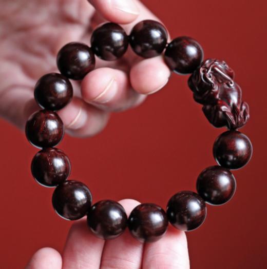 【青山特惠】小叶紫檀1.5貔貅手串 t26 商品图0