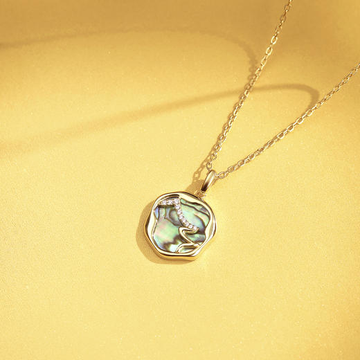 【采购专享】宫里的世界&BYJ 千里江山系列 此间青绿项链 商品图0