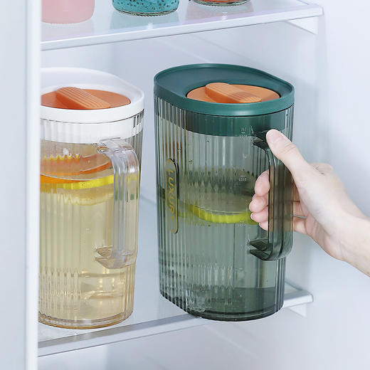 【“肚”量大 冷热皆可】高颜值冷水壶家用耐高温大容量冰箱凉水壶凉水杯套装 商品图2