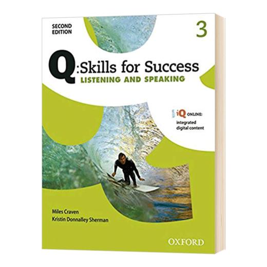 牛津学术成功系列听说教材3级 英文原版 Oxford Q Skills for Success Listening and Speaking 3 英文版进口英语词汇语言学习书籍 商品图1