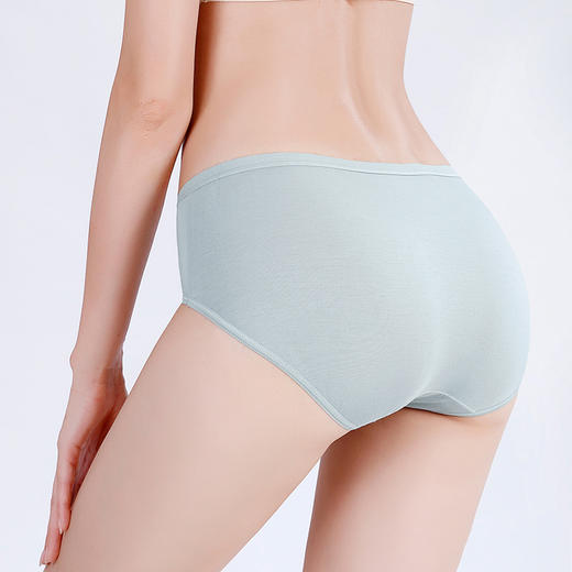 老米优品 / 3色一组。简约好穿的小内内！《MUJI代工女士莫代尔石墨烯抑菌中腰三角裤》简约日式无印女士三角内裤，莫代尔内裤，纯色女款中腰内！ 商品图3