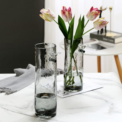 轻奢百灵鸟玻璃艺术花瓶-q 商品图1