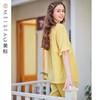 3楼 美标淡黄色家居服双层棉纱套装89153 商品缩略图2