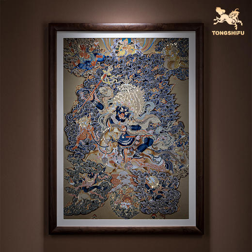 铜师傅 手工錾刻 唐卡铜雕画《吉祥天母》 商品图1