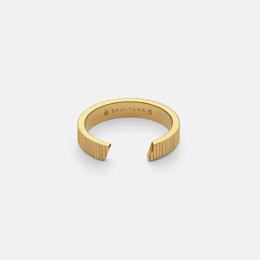 订购8周到｜Skultuna-Ribbed-棱纹 戒指（金色）［瑞典设计师］ 商品图0