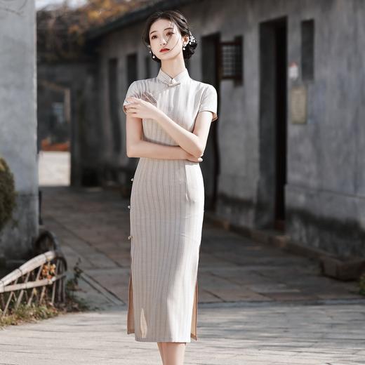 夏季新款少女旗袍 民国棉旗袍长款改良时尚连衣裙  BJS6290 商品图3