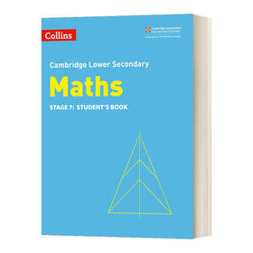 Collins英文原版 Collins Cambridge Lower Secondary Maths Stage 7 柯林斯剑桥初中数学学生用书 第七阶段 英文版 进口英语原版书籍