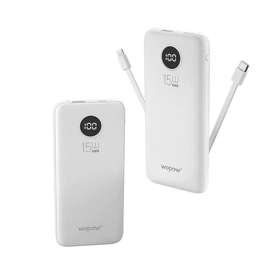 沃品 15W快充自带线移动电源 L27 商品图4