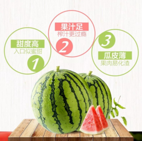 【崇明美都无籽西瓜&玉菇甜瓜】西瓜128元/箱（2个），西瓜玉菇混拼30份成团