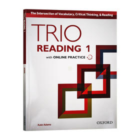 牛津Trio系列学术英语阅读教材1 英文原版 Trio Reading Level 1 Student Book with Online Practice 三重阅读 英文版进口工具书
