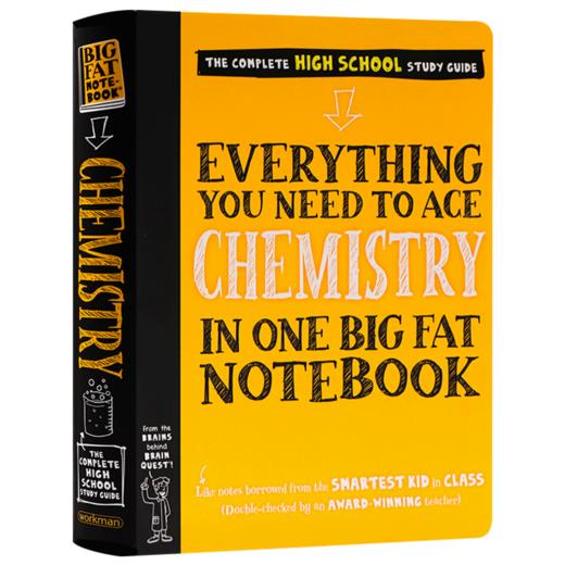 美国少年学霸超级笔记 化学 英文原版 Everything You Need to Ace Chemistry in One Big Fat Notebook 中学生教辅工具书 英文版 商品图3