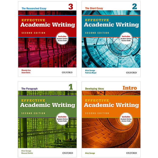 牛津学术英语写作教材 4册套装 英文原版 Oxford Effective Academic Writing 英文版 进口原版英语书籍 OUP Oxford 商品图1