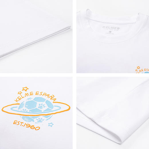 卡尔美冰感T恤男官方旗舰圆领潮流休闲半袖宽松针织夏季男装 商品图4