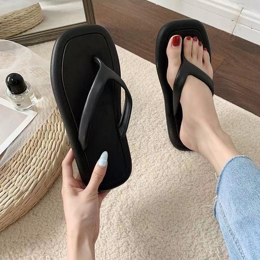 【新款方头人字拖】夏季网红人字拖女拖鞋女夏外穿沙滩鞋女平底凉鞋女鞋厚底 商品图3