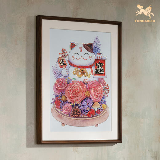 铜师傅 手工錾刻 铜雕画《招财猫》 商品图2