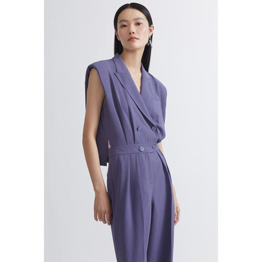 INSUN恩裳2022夏季新品原创小众设计感舒适凉感假两件连体裤9C32220506 商品图2