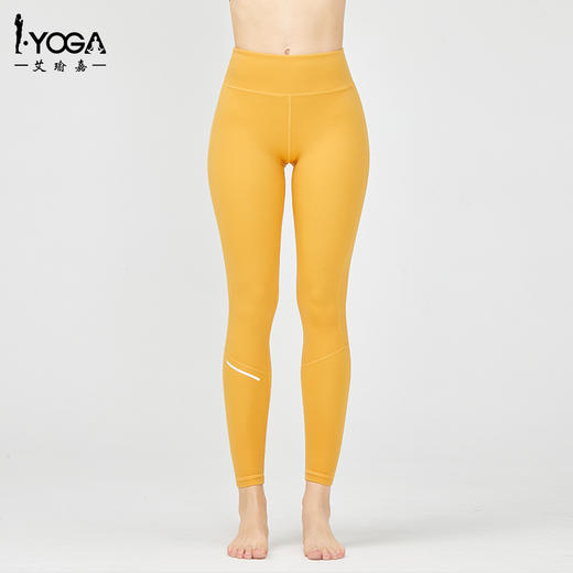 IYOGA运动健身跑步裤吸湿排汗透气速干带反光条弹力高腰提臀显瘦九分裤K9-067 商品图1