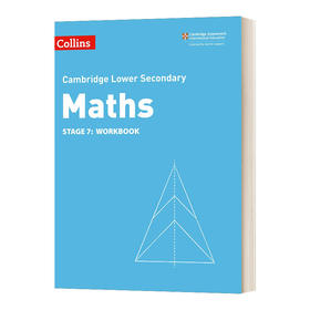 Collins英文原版 Collins Cambridge Lower Secondary Maths Workbook Stage 7 柯林斯剑桥初中数学练习册 第七阶段 英文版 进口英语书