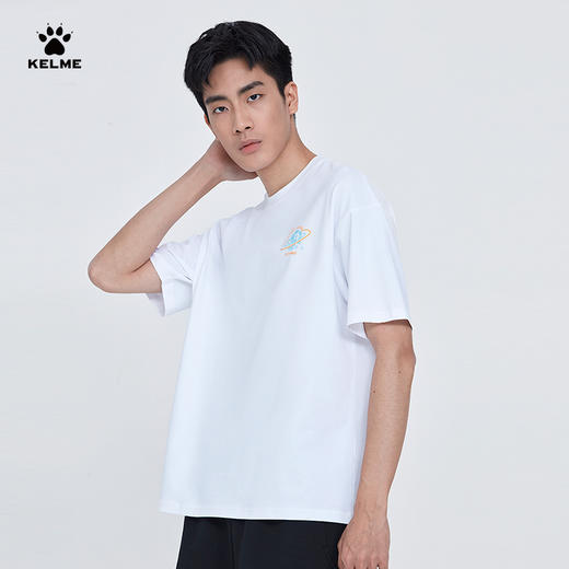 卡尔美冰感T恤男官方旗舰圆领潮流休闲半袖宽松针织夏季男装 商品图2