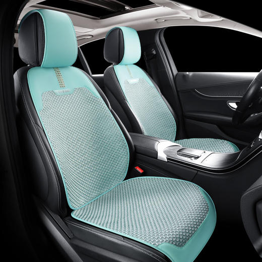 【告别闷热坐感 暴晒不烫】汽车坐垫夏季透气冰丝坐垫个性夏季凉垫车载防滑座垫三件套单片 商品图2