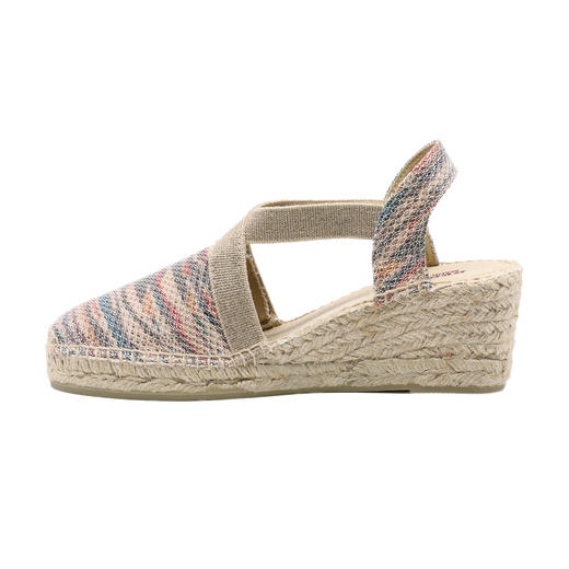 西班牙原产手工制作时尚轻便超舒适女款草编鞋 301S-粉蓝色 商品图1