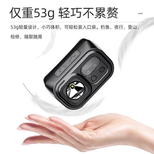 SUPERFIRE神火新品HL23头灯感应强光夜钓野钓充电超亮户外头戴式钓鱼灯 商品图3