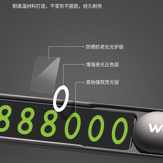 沃品 临时停车号码牌 PN01 商品图1