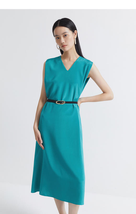 INSUN恩裳2022夏季新款桑蚕丝时尚气质显瘦连衣裙9C32205220 商品图1