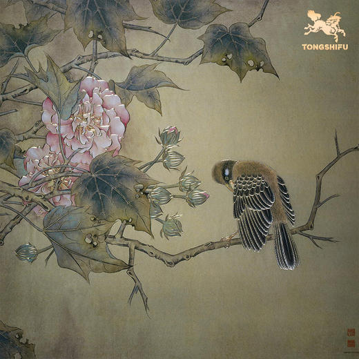 铜师傅 手工錾刻 铜雕画《芙蓉栖禽图》 商品图2