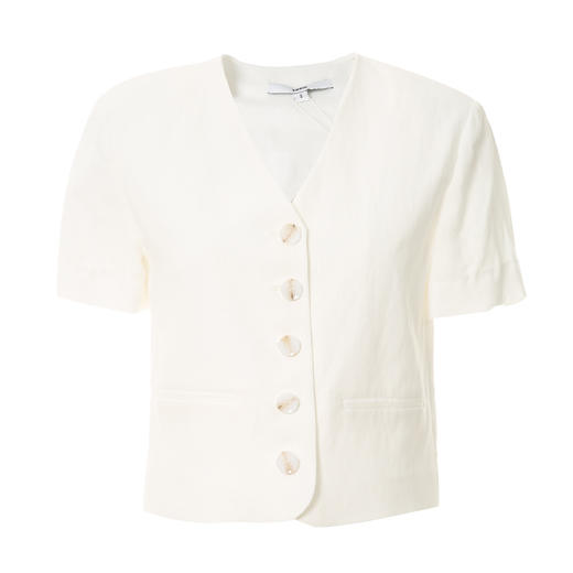 VIMAGE/纬漫纪夏季新款时尚百搭纯色短款外套女V1703312 商品图5