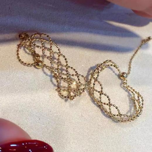 中国黄金18K金编制网纹戒指 商品图3