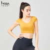 IYOGA运动健身衣春夏季瑜伽服t恤女短袖跑步性感速干紧身吸湿透气上衣BRA065 商品缩略图1