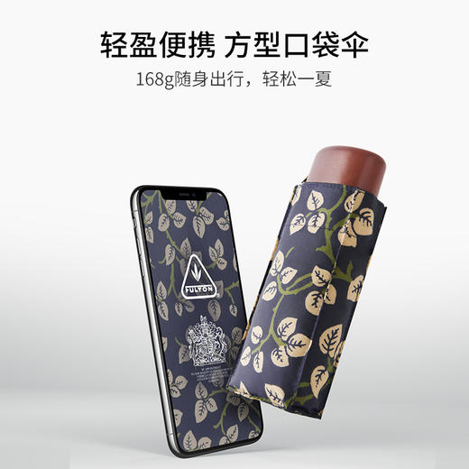 【社群专享】新品Fulton 富尔顿FULTON英国进口MORRIS蔓顿叶雨伞五折防晒 商品图2