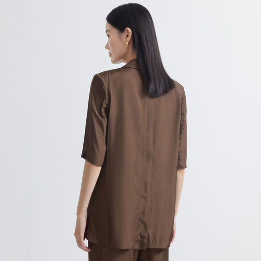 INSUN恩裳2022夏季新品微斜纹肌理感凉爽透气通勤西装外套9C32210070 商品图1