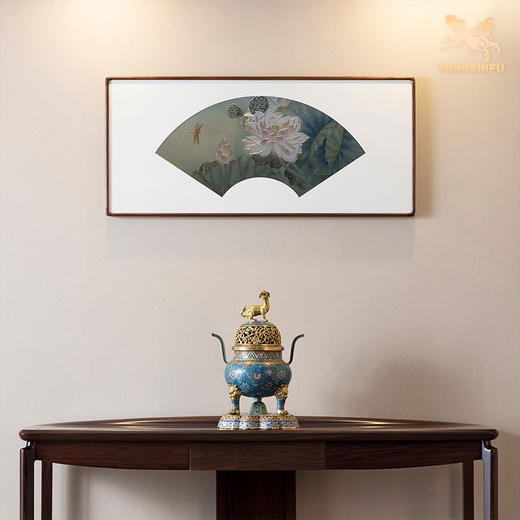 铜师傅 手工錾刻 铜雕画《荷香蜓来舞》 商品图4