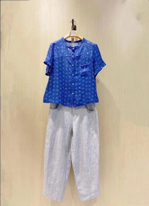 3楼无色无味女装全麻衬衫8226C396 商品图0