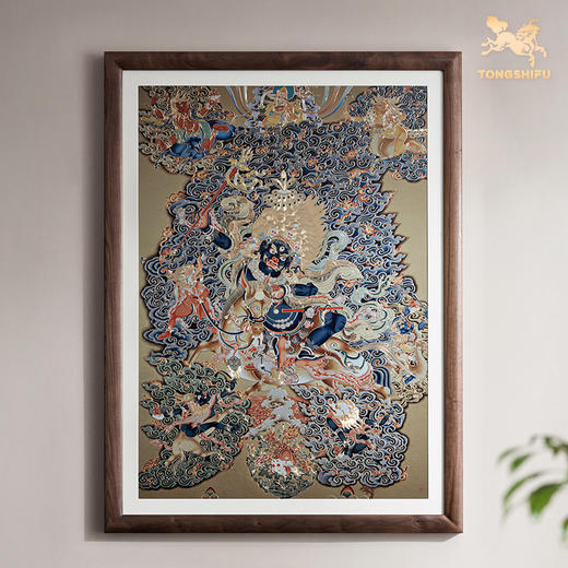 铜师傅 手工錾刻 唐卡铜雕画《吉祥天母》 商品图2