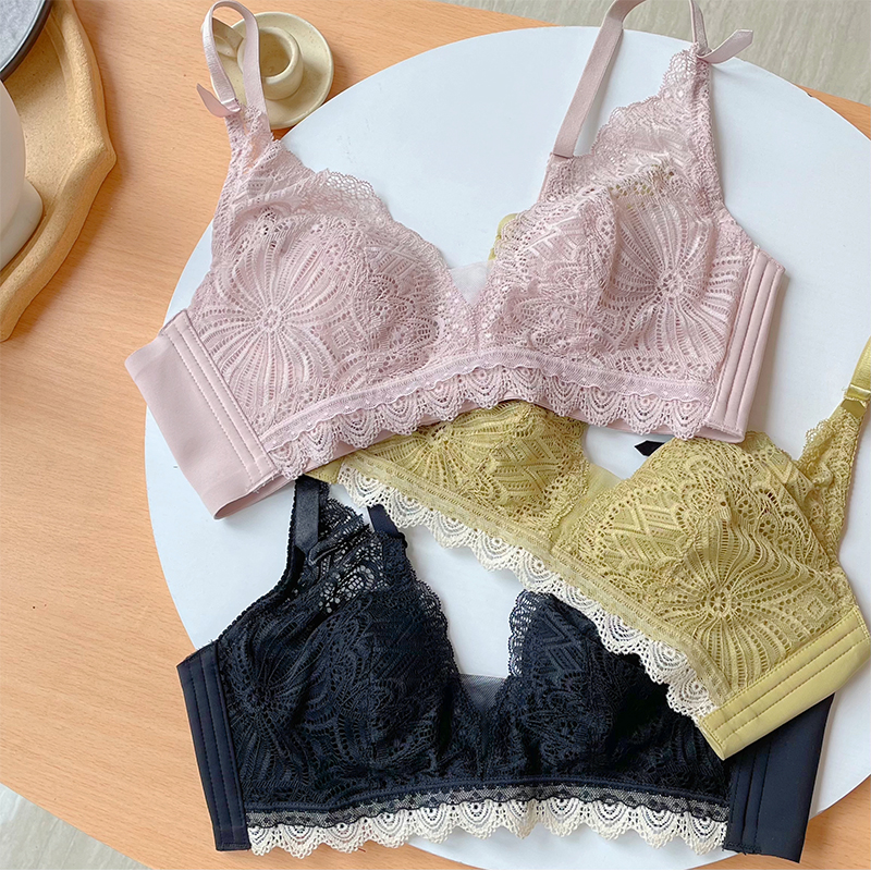 维密秀场性感兔耳朵 夏季薄款 蕾丝内衣 泰国乳胶胸垫  云感承托薄而不露