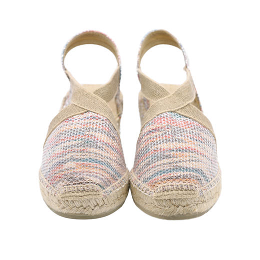 西班牙原产手工制作时尚轻便超舒适女款草编鞋 301S-粉蓝色 商品图2