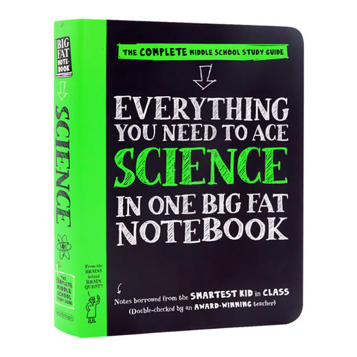 美国少年中学生优等生学霸超级笔记 科学 英文原版 Everything You Need to Ace Science in One Big Fat Notebook 英文版英语书籍 商品图0