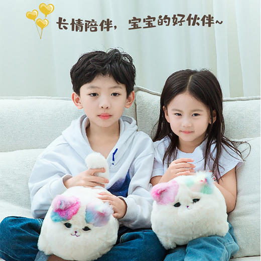 趣巢抱抱喵毛绒电动仿真猫咪会说话公仔  TX 商品图0
