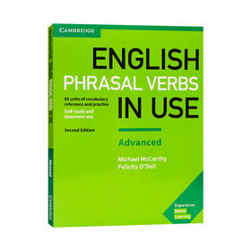 剑桥高ji英语短语动词 英文原版 English Phrasal Verbs in Use Advanced 配答案 英文版自学工具书 进口原版书籍