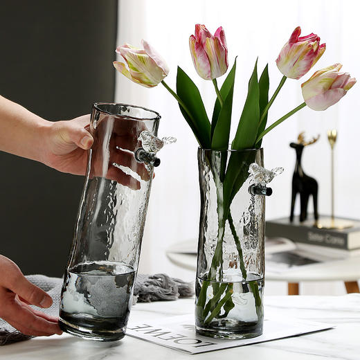 轻奢百灵鸟玻璃艺术花瓶-q 商品图3